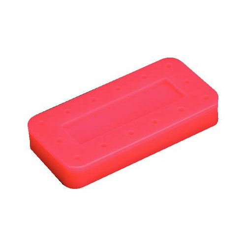 Plasdent 400BRS-6 Rectangular Bur Block Pink Magnetic 14 Bur Capacity