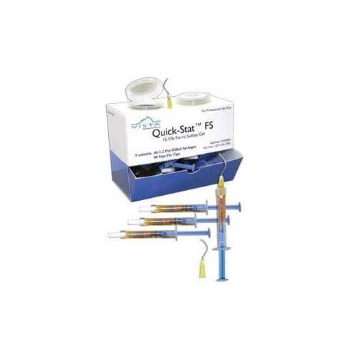 Vista Dental 503555 Quick Stat FS 15.5% Ferric Sulfate Hemostatic Gel Syringe 30 mL 1/Pk EXP Apr 2024