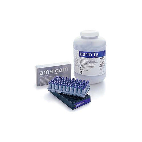 SDI 4012202 Permite 2 Spill Fast Set Dispersed Phase Alloy Amalgam Capsules 600 mg 50/Bag