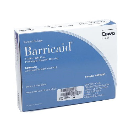 Dentsply Caulk 639052 Barricaid VLC Periodontal Dressing Light Cured 4/Pk 4 Gm