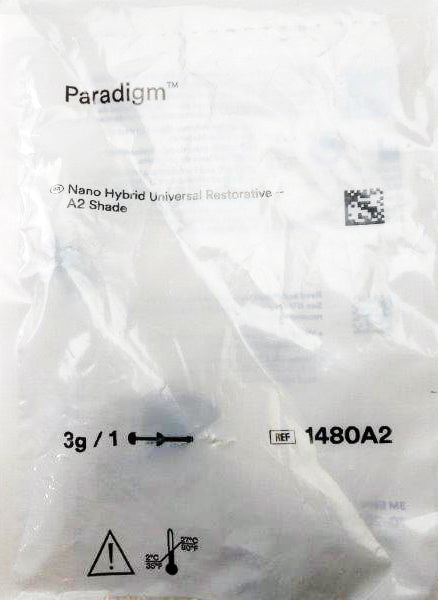 3M ESPE 1480A2 Paradigm Nano Hybrid Universal Restorative Syringe A2 3 Gm