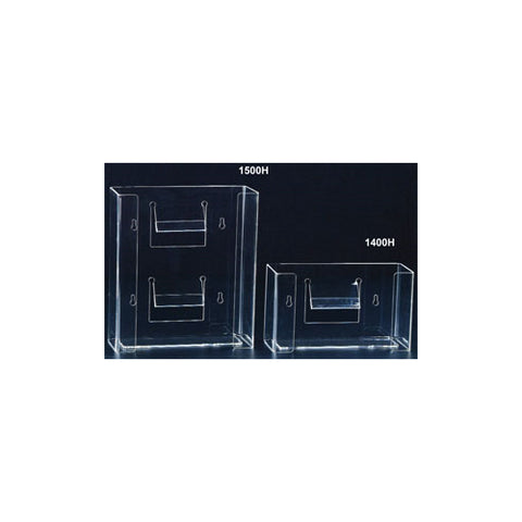 Plasdent 1500H Glove Box Dispenser Double Horizontal Clear Acrylic 10" X 11.37"