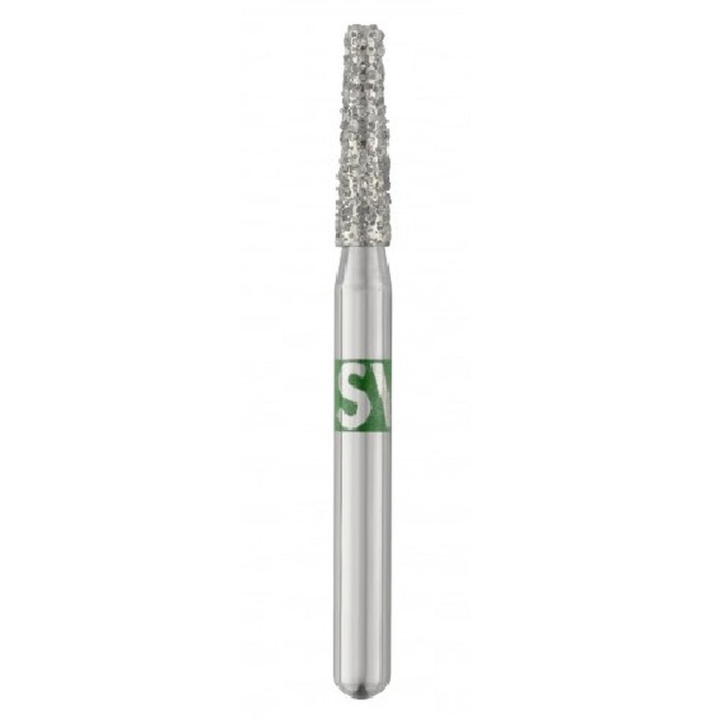 SS White 848-018C Piranha FG Friction Grip Flat End Taper Coarse Grit Diamond Burs 25/Pk