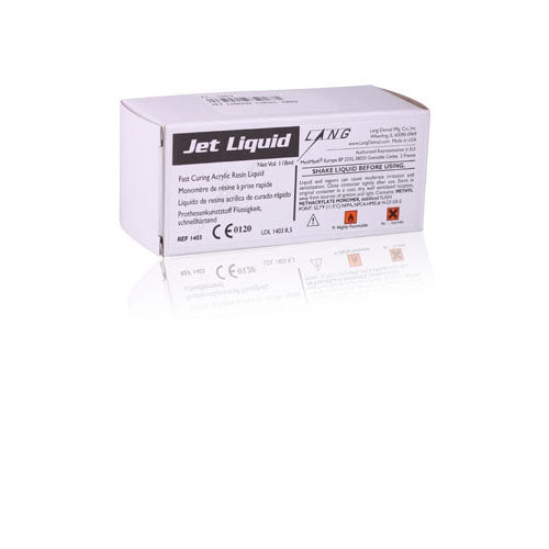 Lang Dental 1403R Jet Tooth Denture Repair Acrylic Shade Liquid 4 Oz