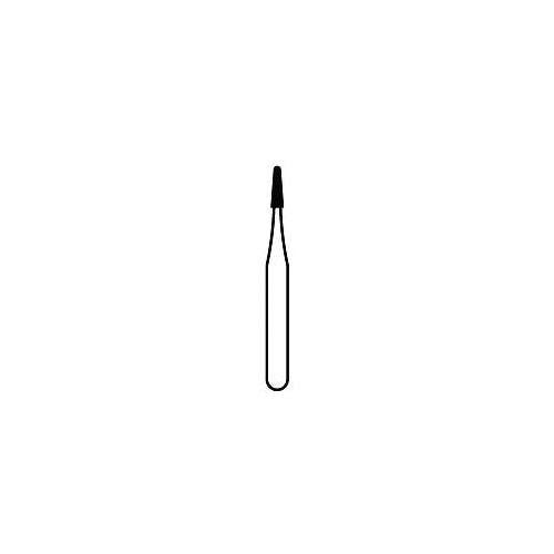 Premier Dental 8889MFS Solo FG Friction Grip 1300F Short Shank Fine Grit Taper Fissure Diamond Burs 25/Pk