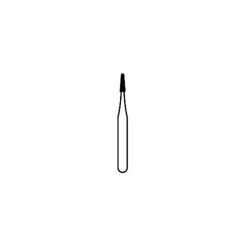 Premier Dental 8889MFS Solo FG Friction Grip 1300F Short Shank Fine Grit Taper Fissure Diamond Burs 25/Pk