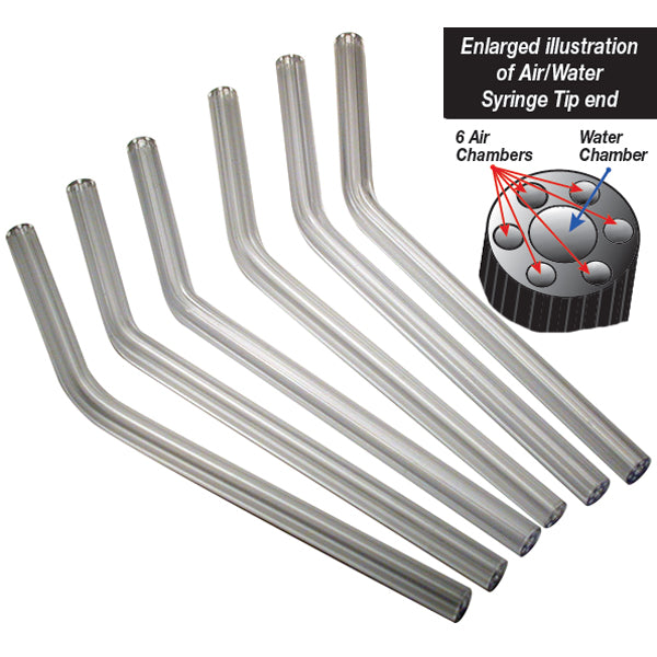 Mydent AW6000 Defend Air/Water 7 Hole Disposable Syringe Tips Clear 250/Pk