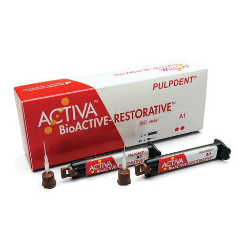 Pulpdent VR2A1 Activa BioACTIVE Universal Restorative Syringe Value Pack A1 2/Pk