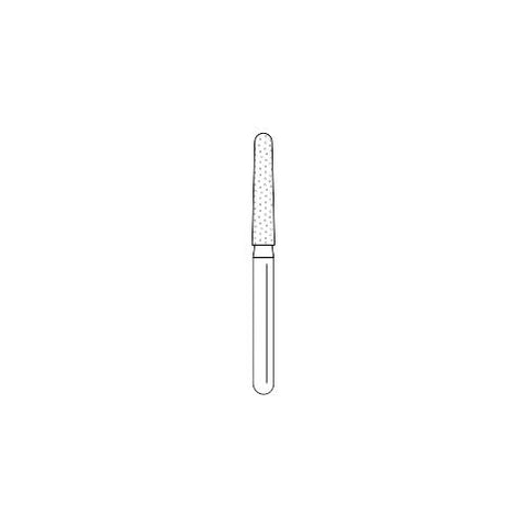 Premier Dental 856L018C Solo Friction Grip FG #1118.9C Coarse Round End Taper Single Use Diamond Burs 25/Bx