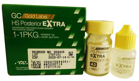 GC Gold Label 004426 HS Posterior Extra Glass Ionomer Cement 1:1 Pack A3