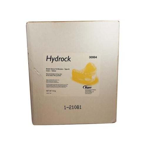Kerr Dental 30994 Hydrock Denture Models Stone Yellow 33 Lbs