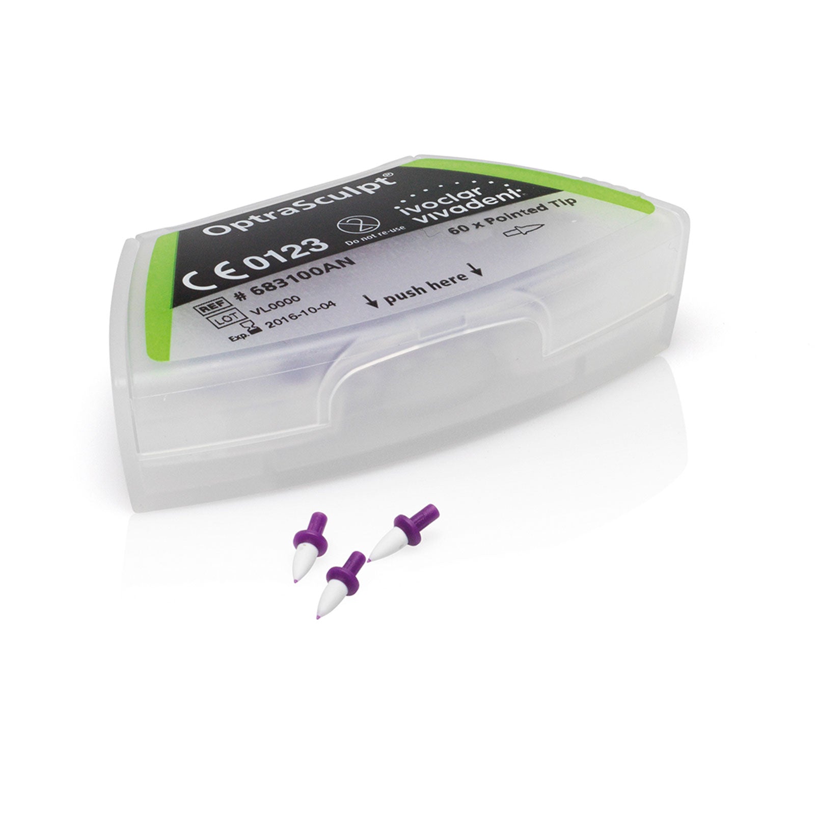 Ivoclar Vivadent 683100 OptraSculpt Dental Composite Restoration Tips Point 60/Pk