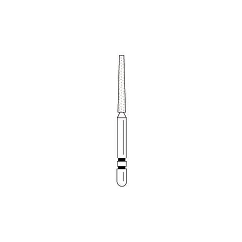 Premier Dental 2015356 Two Striper FG 72110C Flat End Taper Coarse Grit Diamond Burs 5/Pk