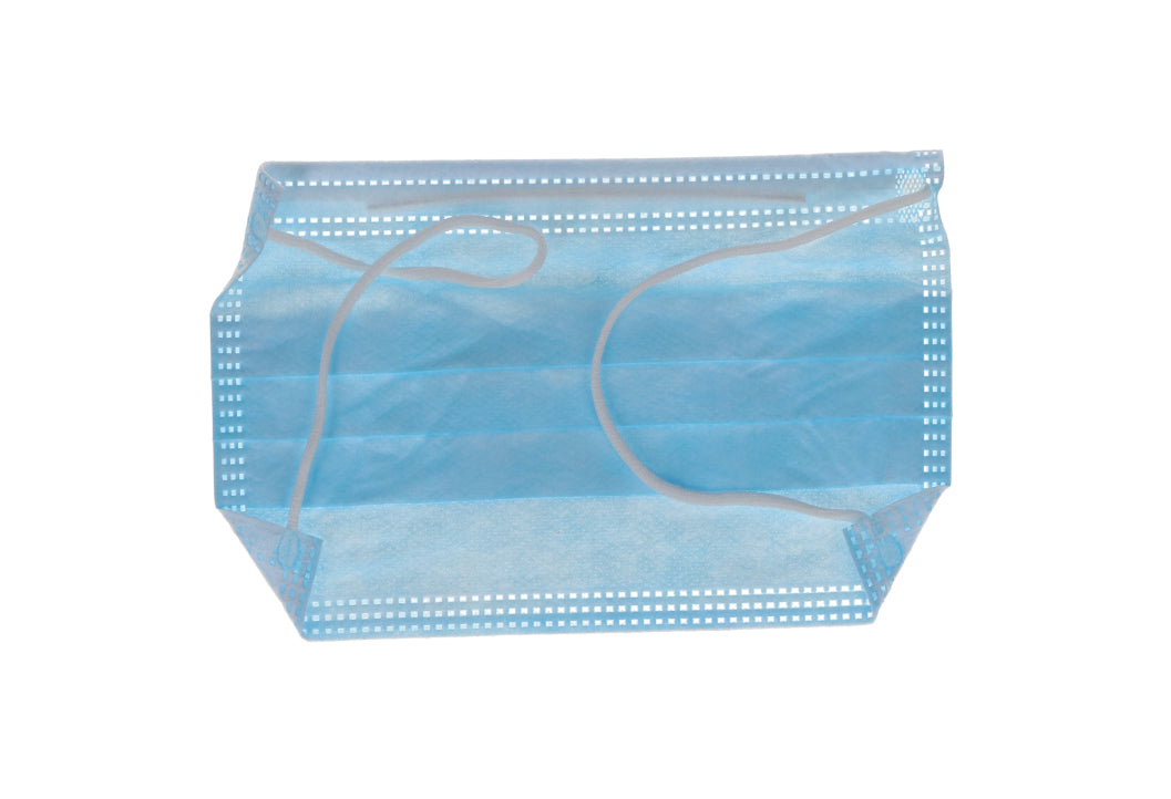 House Brand Dentistry 109222 Earloop 3-PLY IIR Face Masks Blue 50/Bx