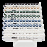 Zirc Dental 70Z210 EZ ID Instrument Rings Vibrant Large 0.75" 200/Pk