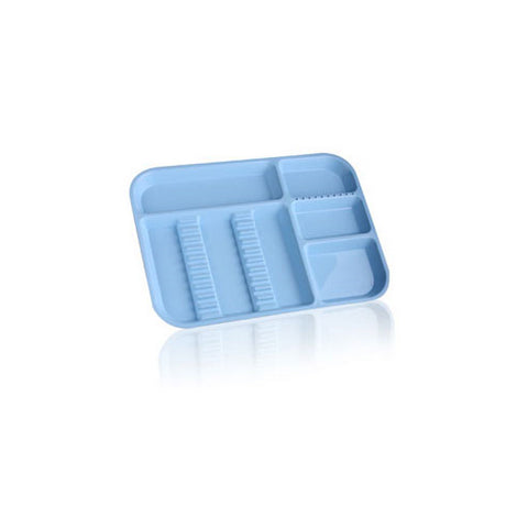 Plasdent 300BDS-2PS Set-Up Tray Divided Size B Ritter Plastic 13-1/2" X 9 5/8" X 7/8" Pastel Baby Blue
