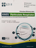 Lemi GB2525-2006 High Filtration KN95 Particulate Respirator Masks 95% 10/Pk