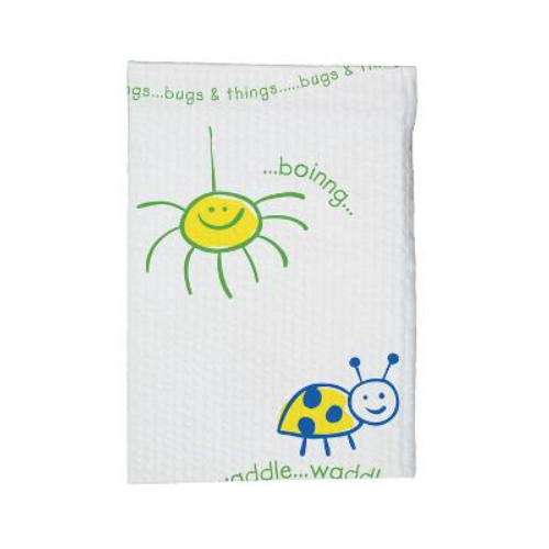 Tidi 981410 Bugs & Things Patient Bib Towels 10" X 13" Paper Poly 250/Cs