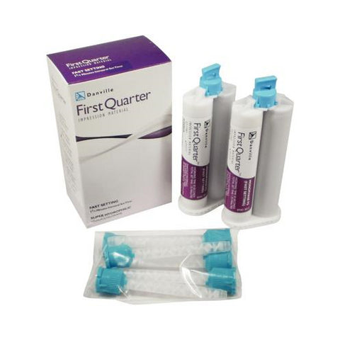 Danville Materials 80008-01 First Quarter VPS Impression Material Fast Set Monophase Cartridges 24/Pk