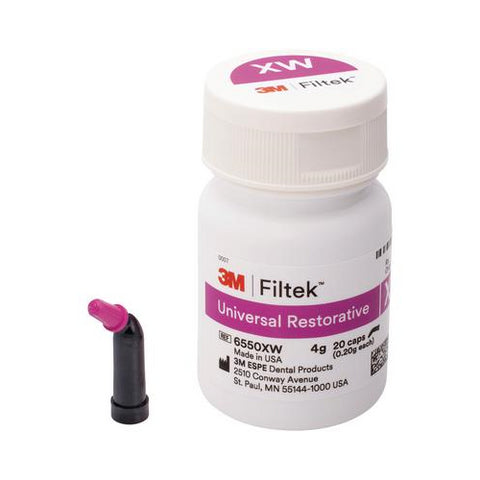 3M ESPE 6550XW Filtek Universal Composite Restorative Capsules XW Extra White 20/Pk 0.2 Gm