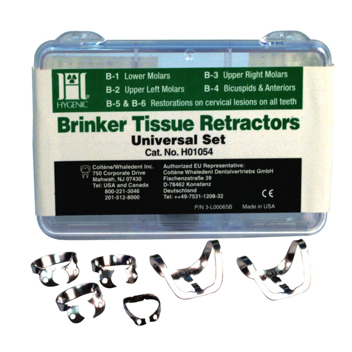 Coltene Whaledent H01054 Hygenic Brinker Clamps Universal Clamp Set B1,B2,B3,B4,B5,B6
