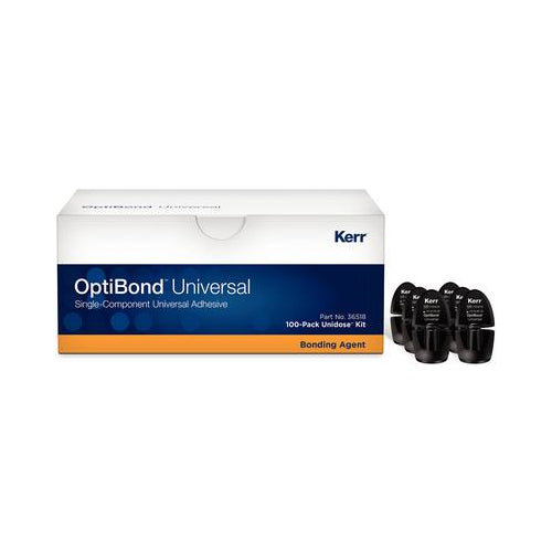 Kerr Dental 36518 OptiBond Single Component Universal Adhesive Bonding Agent Unidose 100/Pk EXP Jul 2025