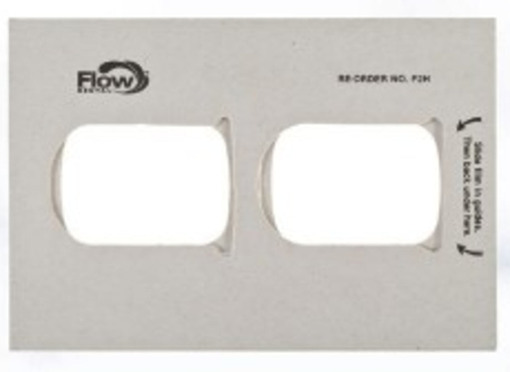 Flow X-Ray Dental 25209 Klear-Vue Cardboard White Film Mounts 4H #2 100/Pk