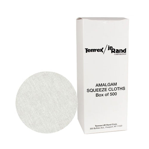 Temrex 011R JR Rand 3" Round Dental Amalgam Squeeze Cloths 500/Pk