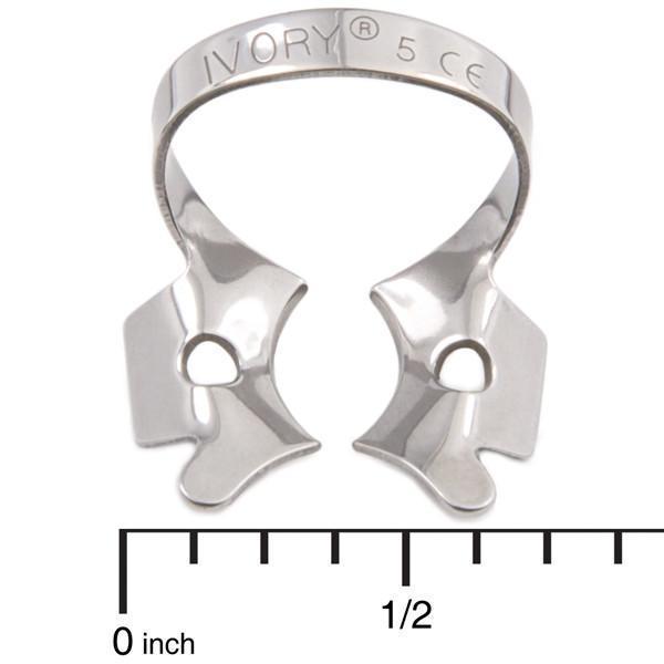 Kulzer 50057326 Ivory Metal Rubber Dam Clamp Winged Molar #5