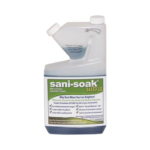 Enzyme Industries 5199 Sani-Soak Ultrasonic Cleaner Lemongrass 32 Oz