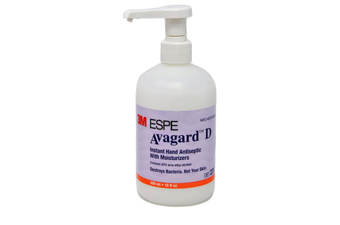 3M ESPE 2317 Avagard D Instant Antiseptic Hand Sanitizer 500 mL Pump Bottle