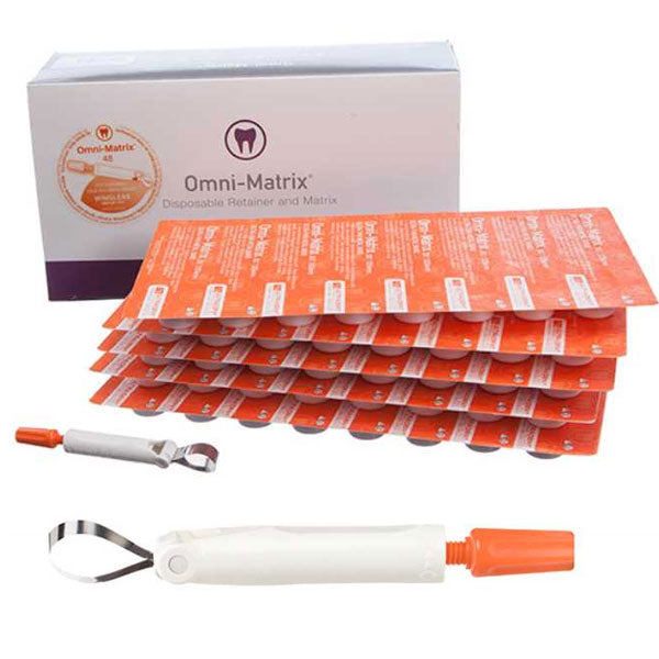 Ultradent 1101 Omni-Matrix Retainer Bands Wingless 6.5 mm .0025" Orange 48/Pk