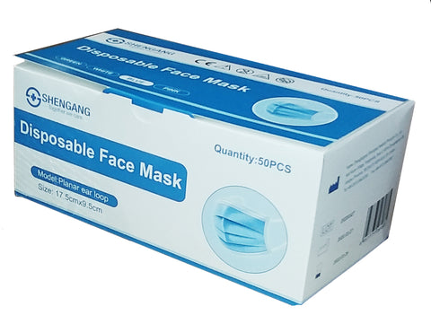 House Brand 908110 Level 2 Earloop Face Masks 50/Box