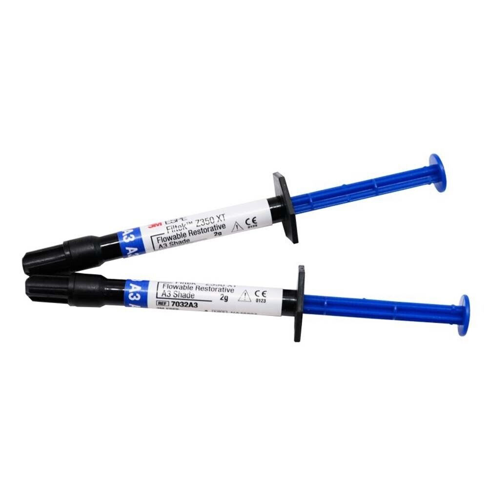 3M ESPE 7032A3 Filtek Supreme Z350 XT Universal Restorative Flowable Syringe A3 2/Pk EXP Mar 2026
