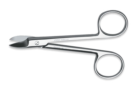 Premier Dental 9085344 Crown & Collar Scissors Curved Sharp 4"