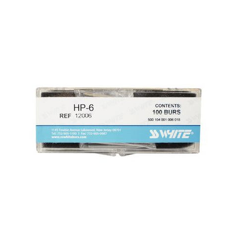 SS White 12006 HP Handpiece #6 Round Carbide Carbide Burs 100/Pk