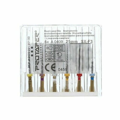 Dentsply Maillefer A040922190112 ProTaper Universal Rotary File 21mm Assorted 6/Pk