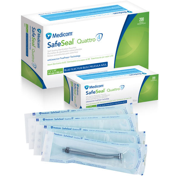 Medicom 88035 Safe-Seal Duet Self Sealing Sterilization Pouches 10