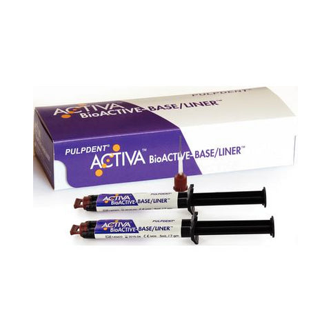 Pulpdent VB2 Activa BioACTIVE Dental Composite Base/Liner Dentin Value Pack 2/Pk