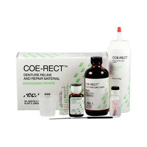 GC 343001 COE-RECT Self Cure Hard Denture Reline & Repair Professional Package