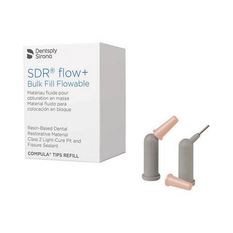 Dentsply Sirona 61C106P SDR Flow+ Bulk Fill Flowable Composite Compula Tips A1 15/Pk