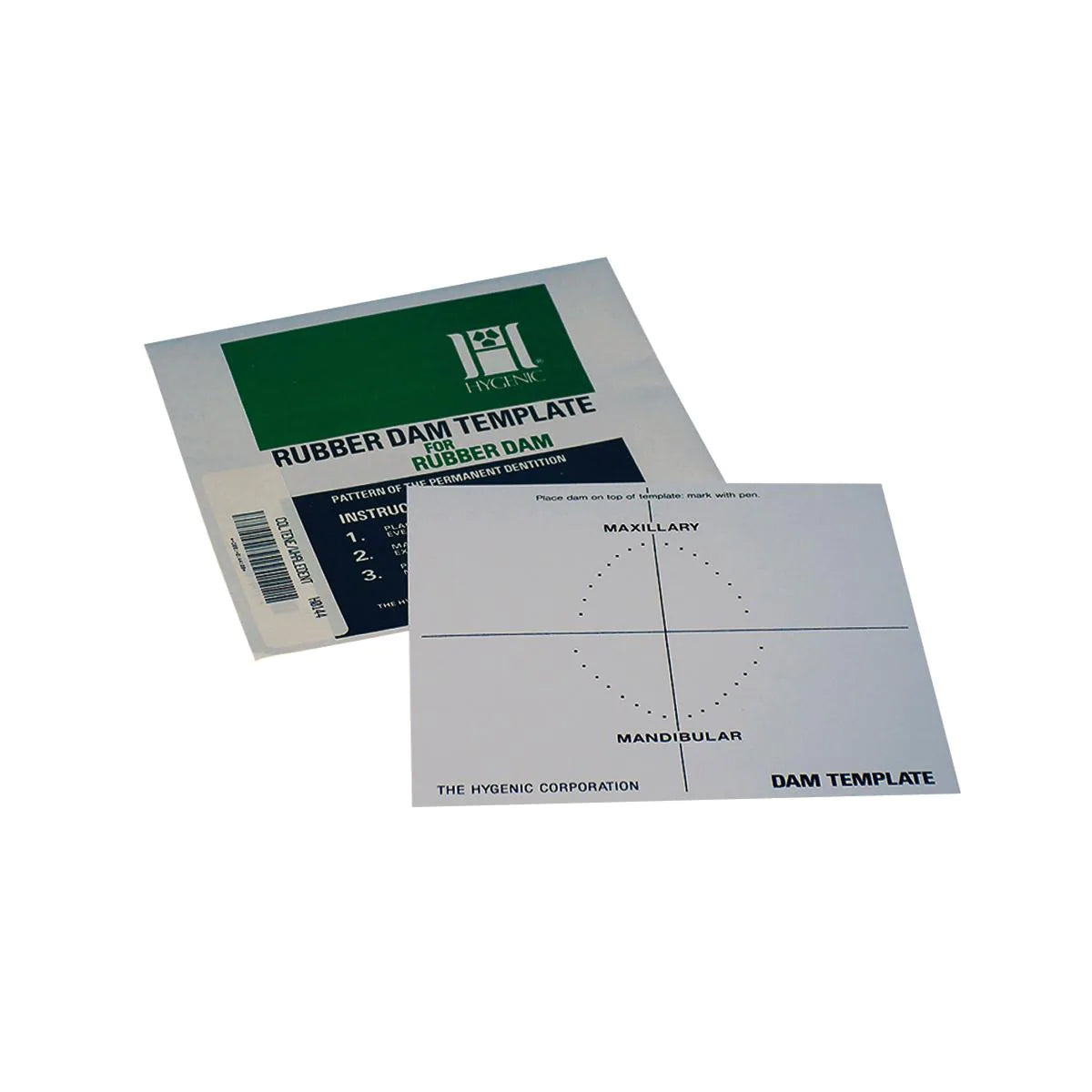 Coltene Whaledent H01440 Hygenic Rubber Dental Dam Template 5