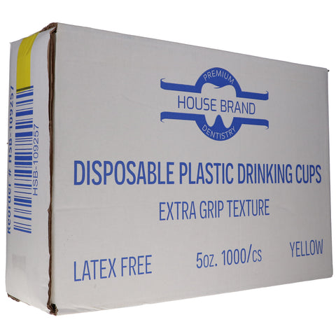 Plastic Drinking Cups 5 oz, Yellow