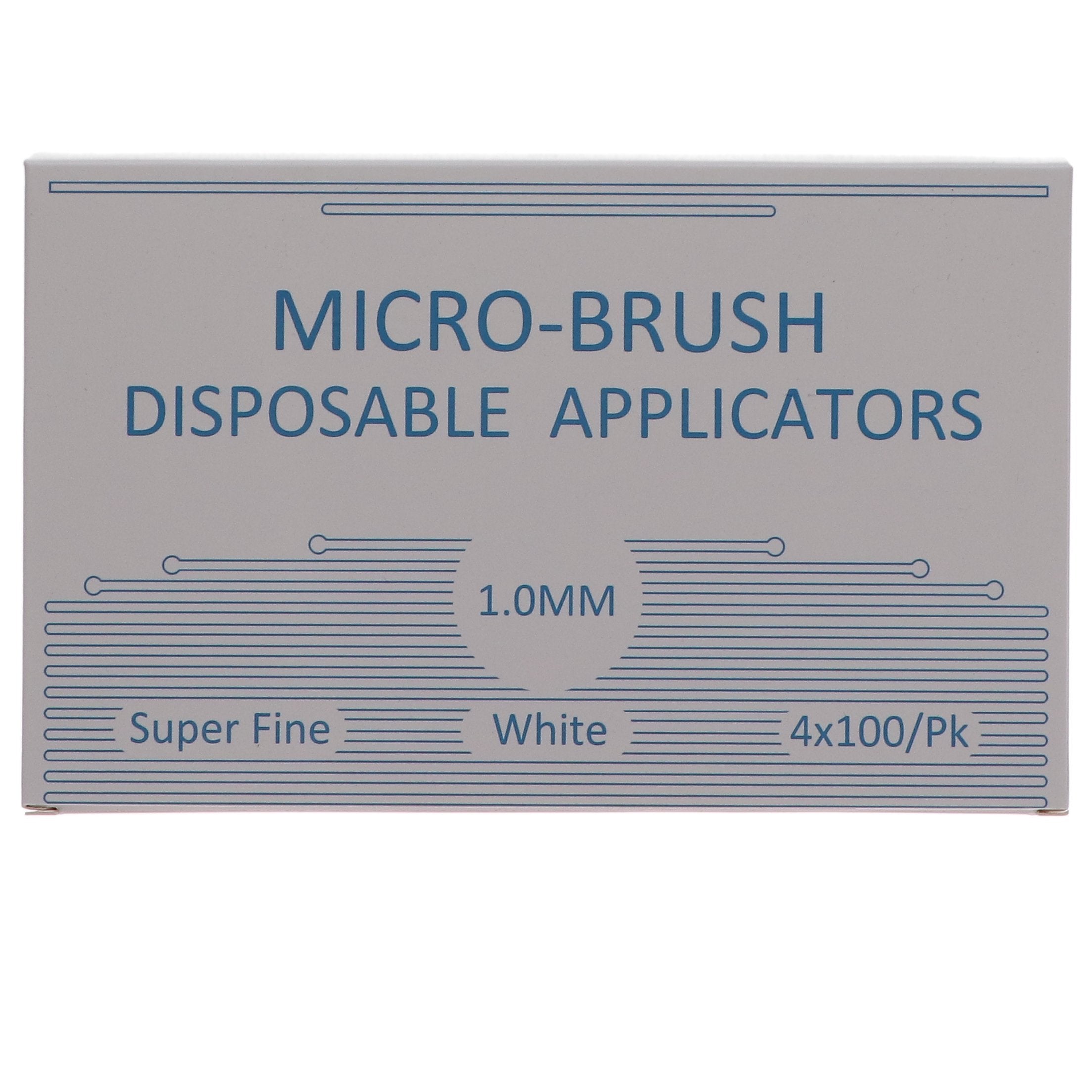 House Brand Dentistry 101321 Micro-Brush Disposable Applicators Super Fine White 4 x 100/Pk