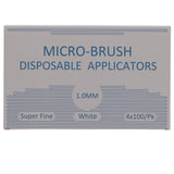 House Brand Dentistry 101321 Micro-Brush Disposable Applicators Super Fine White 4 x 100/Pk