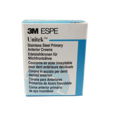 3M ESPE 907004 Unitek Stainless Steel Primary Anterior Crowns #4 Upper Left Central 5/Pk