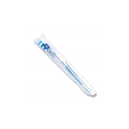 J&J Dental 510610-144 Dr. Fresh Disposable Toothbrushes Soft Straight 144/Pk