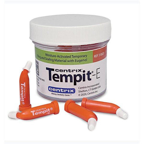 Centrix 310031 Tempit E Temporary Filling Material Prefilled Tips 30/Pk 0.35 Gm