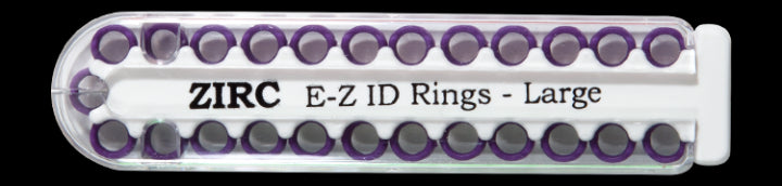 Zirc Dental 70Z200R EZ-ID Instrument Rings Large Purple 0.75