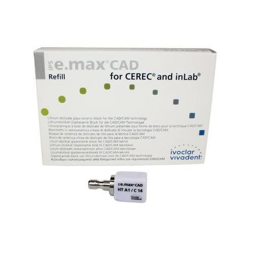 Vivadent Ivoclar IPS e.max CAD CEREC Blocks InLab 5/Pk